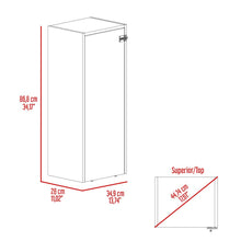 Mesa Para Planchar Plegable a la Pared Vesper, Blanco, con Amplia Superficie Baja Para Almacenamiento