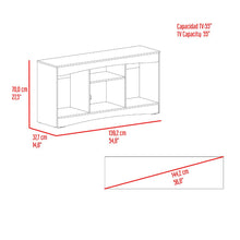 Mesa Para Tv Fiorenzi, Nogal y Wengue, con espacio para TV de 55"