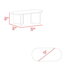 Mesa de Centro Tendy, Fresno Europeo, con espacio para ubicar objetos