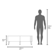 Mesa de Centro Vanez, Wengue y Fresno Europeo, Fácil de armar ZF