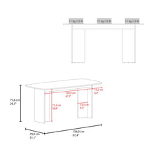 Mesa para Comedor Bangok, Avellana, con Diseño Práctico y Funcional, No Incluye Sillas