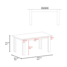 Mesa para Comedor Estrella 160, Positano, para Cuatro Puestos, No Incluye Sillas