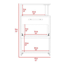 Mesa de Noche Alta Jena, Wengue, con cajon para guardar objetos