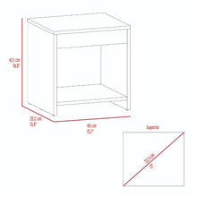 Mesa de Noche Crotam, Nacar, con diseño moderno