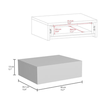 Combo Para Habitación Elberk, Incluye Base Cama - Colchón - Mesa de Noche - Closet y Repisa