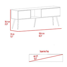 Mesa Para Tv Toronto, Milan y Plata Oscuro, Para Televisor Hasta 70 Pulgadas