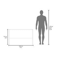 Escritorio Malibu, Café Claro, diseño simple y moderno