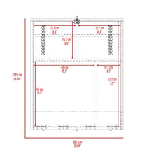 Escritorio Plegable Kaplan, Bardolino, moderno Ahorrador de espacio ZF