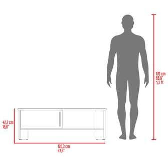 Mesa Para Tv Navi, Milan y Blando Duqueza, Para Televisor Hasta 55 Pulgadas con puerta