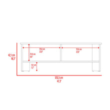 Mesa para TV Navi, Castaño y Wengue, para Televisor hasta 55 Pulgadas