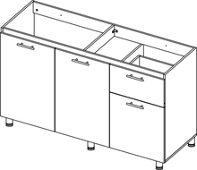 Combo de Cocina Beeri, Inlcuye Gabinete Inferior y Mesón Izquierdo