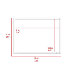 Mueble Auxiliar Lirio, Blanco Duqueza, con Espacio para Microondas