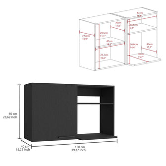 Gabinete superior Cantabria, Wengue, con una puerta batiente ZF