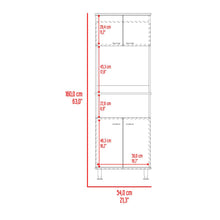 Alacena Fenix, Fresno y Wengue, con Gran Capacidad de Almacenamiento