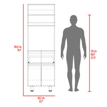 Alacena Express, Blanco Duqueza y Bardolino, con amplios espacios para almacenamiento ZF