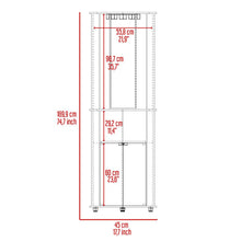 Bar Esquinero Chicago, Blanco Duqueza, con colgador de copas