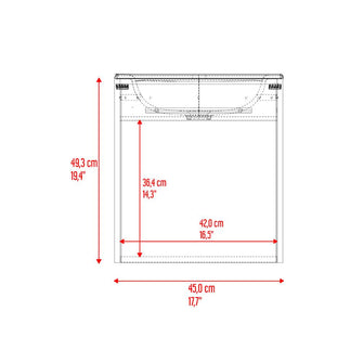 Mueble Para Lavamanos Vulcan, Milan y Capri, Incluye Lavamanos Corona en Porcelana Sanitaria