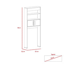 Gabinete de Baño Aqua 5, Café Claro y Blanco Duqueza , con Dos Puertas Para Su Almacenamiento