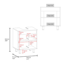 Mueble Para Lavamanos Marlo, Kronos Fresno y Kronos Blanco, No incluye Lavamanos