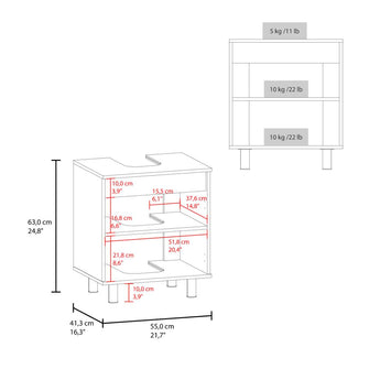 Mueble Para Lavamanos Marlo, Blanco Duqueza, No incluye Lavamanos