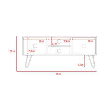 Mesa Para Tv Rony, Nogal, con Espacio Para Televisor de Hasta 50 Pulgadas ZF