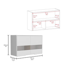 Combo Para Cocina Vanet, Incluye Gabinete Superior y Modulo Microondas