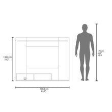 Panel de Tv Munt, Positano y Wengue, con Espacio Para Televisor de Hasta 70" ZF