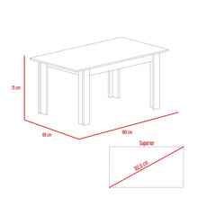 Comedor Estrella, Beige, con Cuatro Sillas