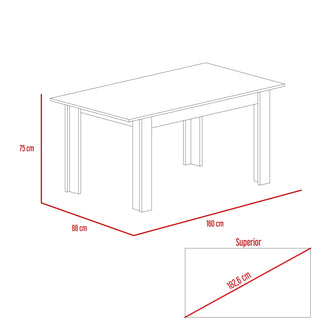 Combo Comedor Estrella, Beige, con Cuatro Sillas