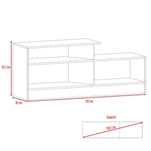 Mesa Para Tv Greca, Wengue, con Tres Entrepaños Hasta 43 Pulgadas