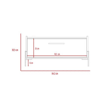 Mesa de Centro Sharon, Café Claro, con Un Cajon  y Amplio Espacio