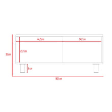 Mesa de Centro Toren, Wengue, con Un Entrepaño