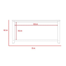Mueble Multiusos Dusty, Café Claro, con Estructura Metálica Negra