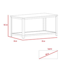 Mueble Multiusos Dusty, Café Claro, con Estructura Metálica Negra