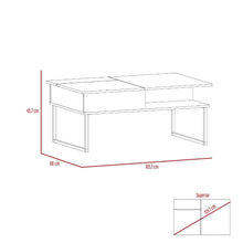 Mueble Multiusos Salento, Beige y Wengue, con Patas Metálicas