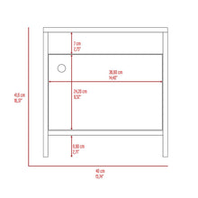 Mesa de Noche Armonía X2, Bardolino y Blanco Nevado, con Un Cajón Organizador y Amplio Espacio