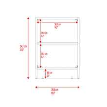Mesa de Noche Cley, Fresno Europeo y Wengue, con compartimento para ubicar objetos