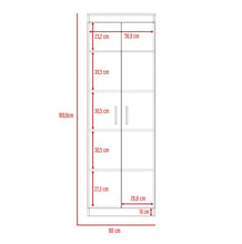 Alacena Barlovento, Wengue, Cuenta con Cinco Entrepaños y Dos Puertas Batientes