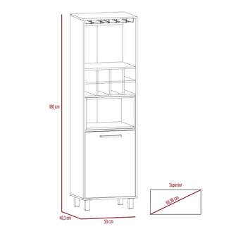 Bar Wesley, Wengue y Miel, Amplio Espacio de Almacenamiento y Porta Copas