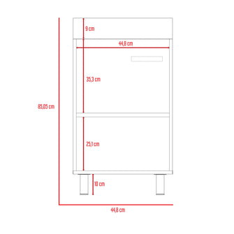 Mueble de Aseo Binil, Blanco, Una Puerta con Espacio Inferior Multiusos