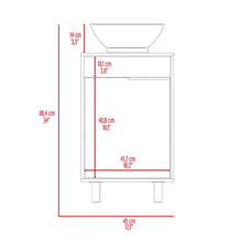 Mueble Para Lavamanos Burco, Bardolino, Con espacio para ubicar objetos de aseo incluye lavamanos ZF