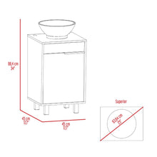 Mueble Para Lavamanos Burco, Bardolino, Con espacio para ubicar objetos de aseo incluye lavamanos ZF