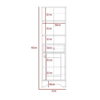 Gabinete de Baño Aqua 2, Café Claro y Blanco, con Variedad De Entrepaños