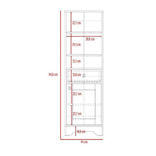 Gabinete de Baño Aqua 2, Café Claro y Blanco, con Variedad De Entrepaños