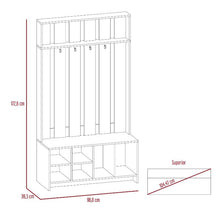 Mueble Auxiliar Zapatero Ascher, MIlan, Ideal Para Ubicar Bolsos Entre Otros