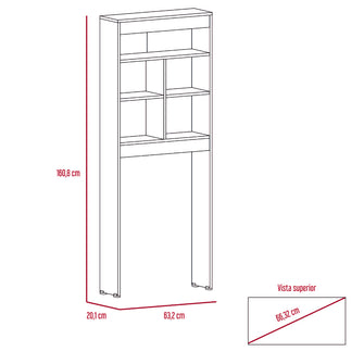 Gabinete de Baño Babel, Blanco, Amplios Espacios Para Colocar Objetos Decorativos