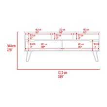 Mesa para TV Monaco, Fresno Europeo y Onix, con capacidad para tv 70"