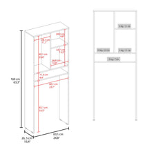 Gabinete de Baño Bristol 26, Wengue y Blanco, Amplios Espacios para Colocar Objetos Decorativos ZF