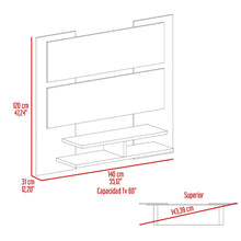 Panel de Tv Elton, Wengue, con Espacio Para Televisor de Hasta 60 Pulgadas