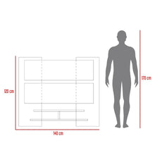 Panel de Tv Elton, Wengue, con Espacio Para Televisor de Hasta 60 Pulgadas